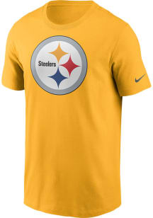 Nike Pittsburgh Steelers Gold Logo Essential Short Sleeve T Shirt
