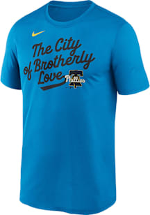 Nike Philadelphia Phillies Blue City Connect Short Sleeve T Shirt