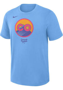 Nike Colorado Rockies Light Blue City Connect Short Sleeve Fashion T Shirt