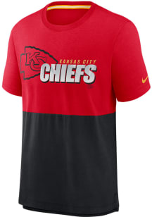 Nike Kansas City Chiefs Red LN Colorblock Short Sleeve T Shirt