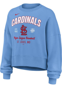 Nike St Louis Cardinals Womens Light Blue Fangear Crew Sweatshirt