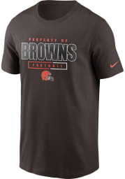 Nike Cleveland Browns Brown Prop Of Essential Short Sleeve T Shirt