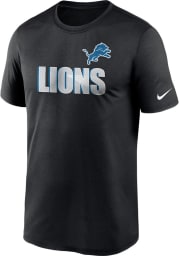 Nike Detroit Lions Black TN Logo Legend Short Sleeve T Shirt