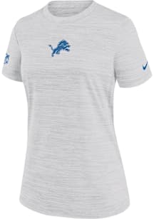 Nike Detroit Lions Womens White Sideline Velocity T-Shirt