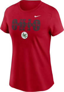Ohio State Buckeyes Red Nike Mantra Short Sleeve T-Shirt