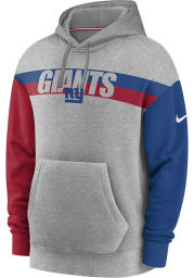 Nike New York Giants Mens Grey Wordmark Heritage Hood