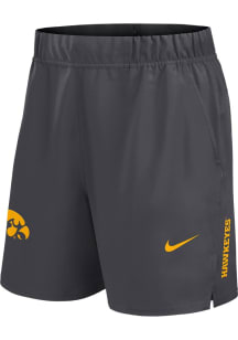 Mens Iowa Hawkeyes Charcoal Nike Victory Shorts