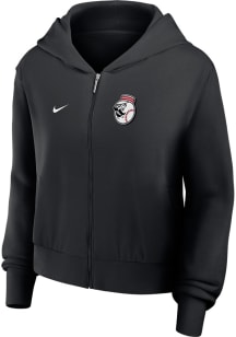 Nike Cincinnati Reds Womens Black Fangear Long Sleeve Full Zip Jacket