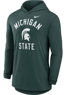 Mens Michigan State Spartans Green Nike Arch Hooded Sweatshirt