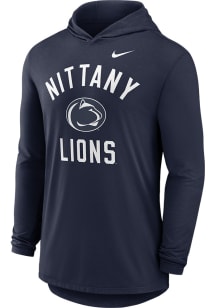Mens Penn State Nittany Lions Navy Blue Nike Arch Hooded Sweatshirt