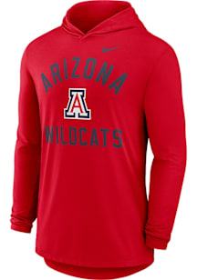 Nike Arizona Wildcats Mens Red Arch Long Sleeve Hoodie