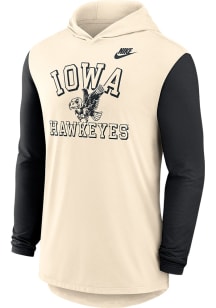 Mens Iowa Hawkeyes Natural Nike Legacy Hooded Sweatshirt