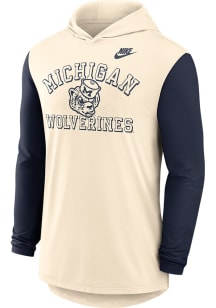 Mens Michigan Wolverines Blue Nike Legacy Hooded Sweatshirt