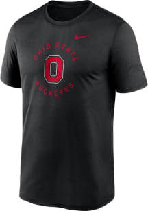Ohio State Buckeyes Black Nike Circle Logo Legend Short Sleeve T Shirt