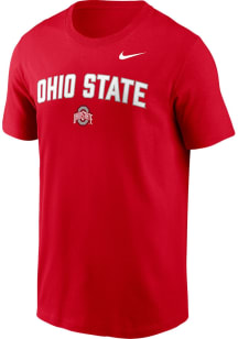 Ohio State Buckeyes Red Nike Arch Mascot Legend Short Sleeve T Shirt