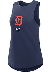 Nike Detroit Tigers Womens Navy Blue Primetime Tank Top
