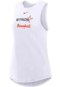 Nike Houston Astros Womens White City Connect Tank Top