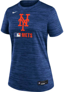 Nike New York Mets Womens Blue Velocity T-Shirt