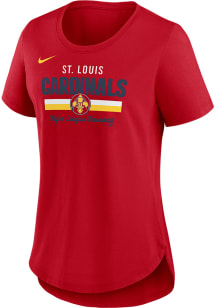 Nike St Louis Cardinals Womens Red City Connect Short Sleeve T-Shirt