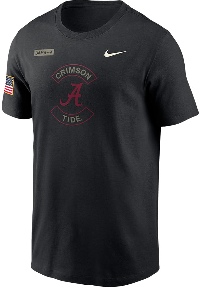 Nike Alabama Crimson Tide BLACK Military Appreciation Dri-FIT