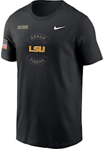 Nike LSU Tigers Black Military Appreciation Dri-FIT Short Sleeve T Shirt