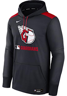 Nike Cleveland Guardians Mens Navy Blue AC Therma Fit Hood