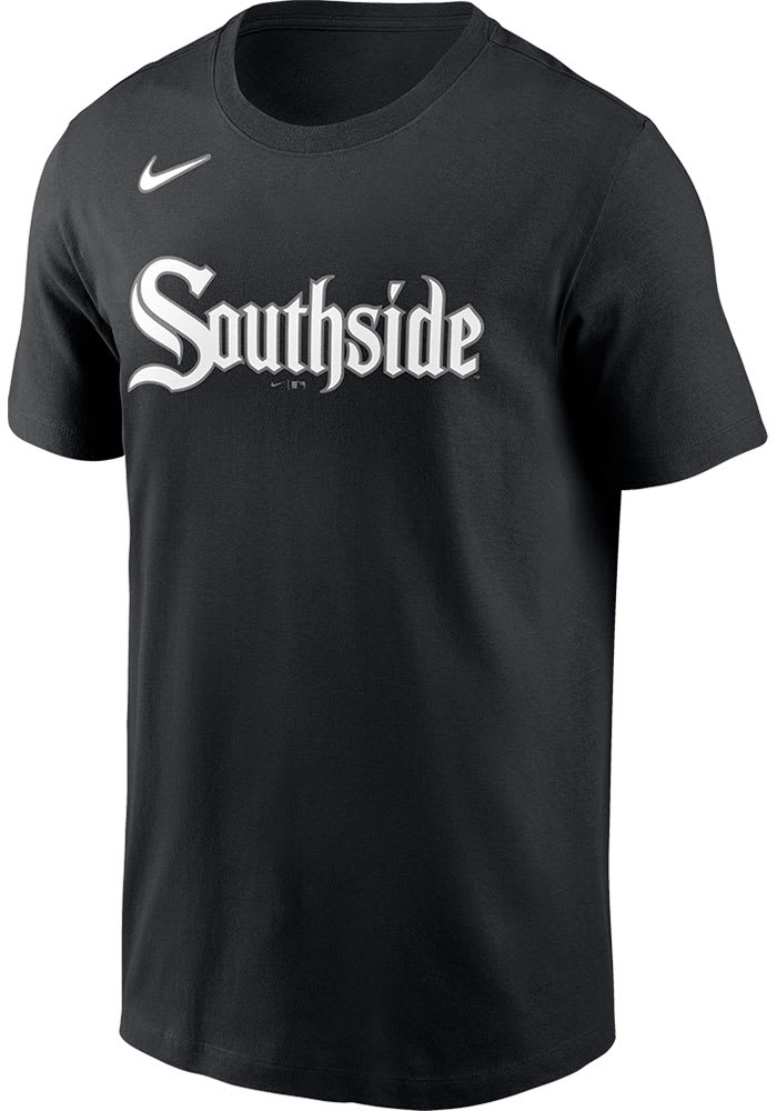 Nike Chicago White Sox Black City Connect Wordmark Short Sleeve T Shirt