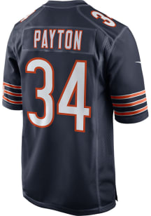 Walter Payton  Nike Chicago Bears Navy Blue Home Game Football Jersey