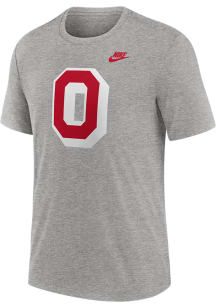 Ohio State Buckeyes Grey Nike Legacy Arch Name Short Sleeve Fashion T Shirt
