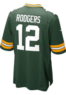 Aaron Rodgers  Nike Green Bay Packers Green Home Game Football Jersey