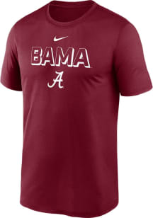Nike Alabama Crimson Tide Crimson Sideline Legend Short Sleeve T Shirt