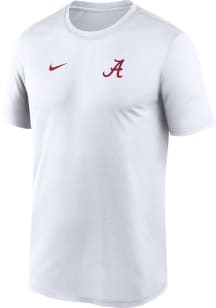 Nike Alabama Crimson Tide White Sideline Legend Short Sleeve T Shirt
