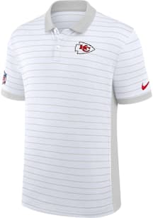 Nike Kansas City Chiefs Mens White Sideline Victory Short Sleeve Polo