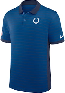 Nike Indianapolis Colts Mens Blue Sideline Victory Short Sleeve Polo