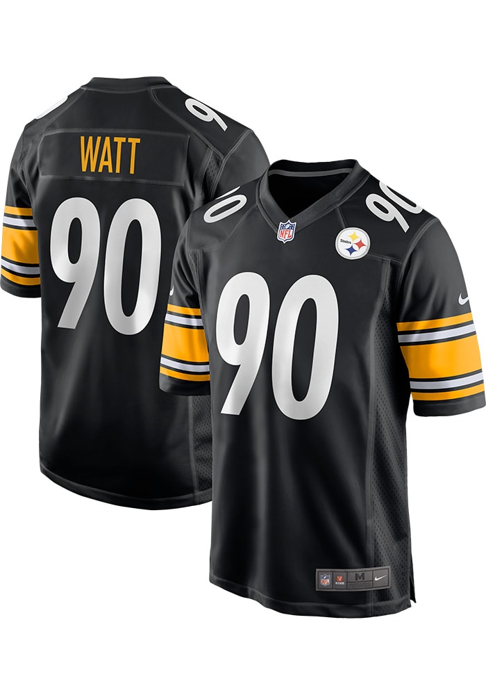TJ Watt Nike Pittsburgh Steelers Black Home Game Football Jersey