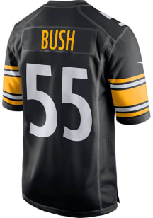 Devin Bush  Nike Pittsburgh Steelers Black Home Game Football Jersey