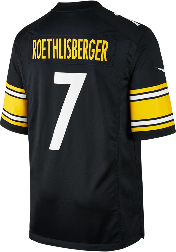 Ben Roethlisberger Pittsburgh Steelers Home Game Jersey - Black