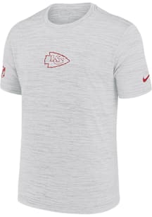 Nike Kansas City Chiefs White Sideline Team Issue Short Sleeve T Shirt