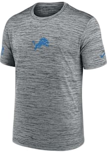 Nike Detroit Lions Grey Sideline Team Issue Short Sleeve T Shirt