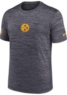 Nike Pittsburgh Steelers Black Sideline Team Issue Short Sleeve T Shirt