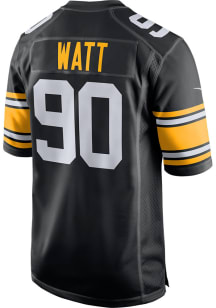 TJ Watt  Nike Pittsburgh Steelers Black Alternate Game Football Jersey