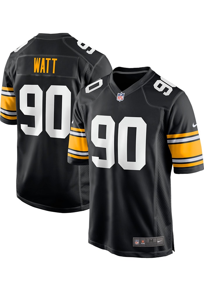 TJ Watt Nike Pittsburgh Steelers Black Alternate Game Football Jersey