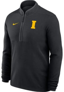 Mens Iowa Hawkeyes Black Nike VICTORY Qtr Zip Pullover