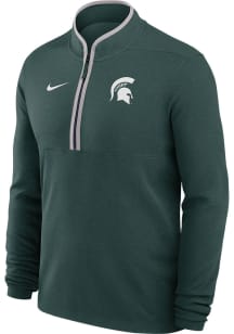 Mens Michigan State Spartans Green Nike VICTORY Qtr Zip Pullover