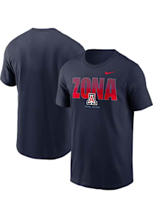 Nike Arizona Wildcats Navy Blue LOCAL IMPRINT Short Sleeve T Shirt