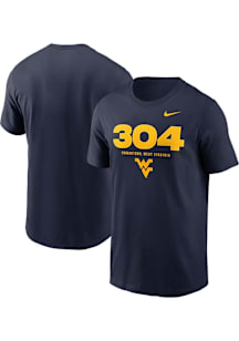 Nike West Virginia Mountaineers Navy Blue LOCAL IMPRINT Short Sleeve T Shirt