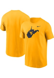 Nike West Virginia Mountaineers Gold LOCAL FLAIR Short Sleeve T Shirt