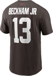Odell Beckham Jr Cleveland Browns Brown Primetime Short Sleeve Player T Shirt
