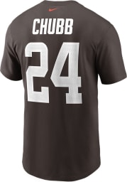 Nick Chubb Cleveland Browns Brown Primetime Short Sleeve Player T Shirt