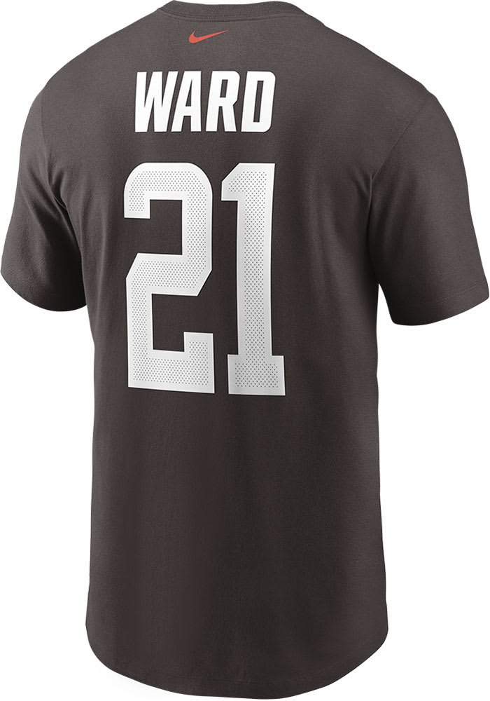 Denzel Ward Cleveland Browns Brown Primetime Short Sleeve Player T Shirt